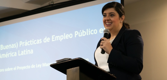 "Queremos un sector público motivado, comprometido y que logre resultados", dijo la ministra Pilar Garrido.