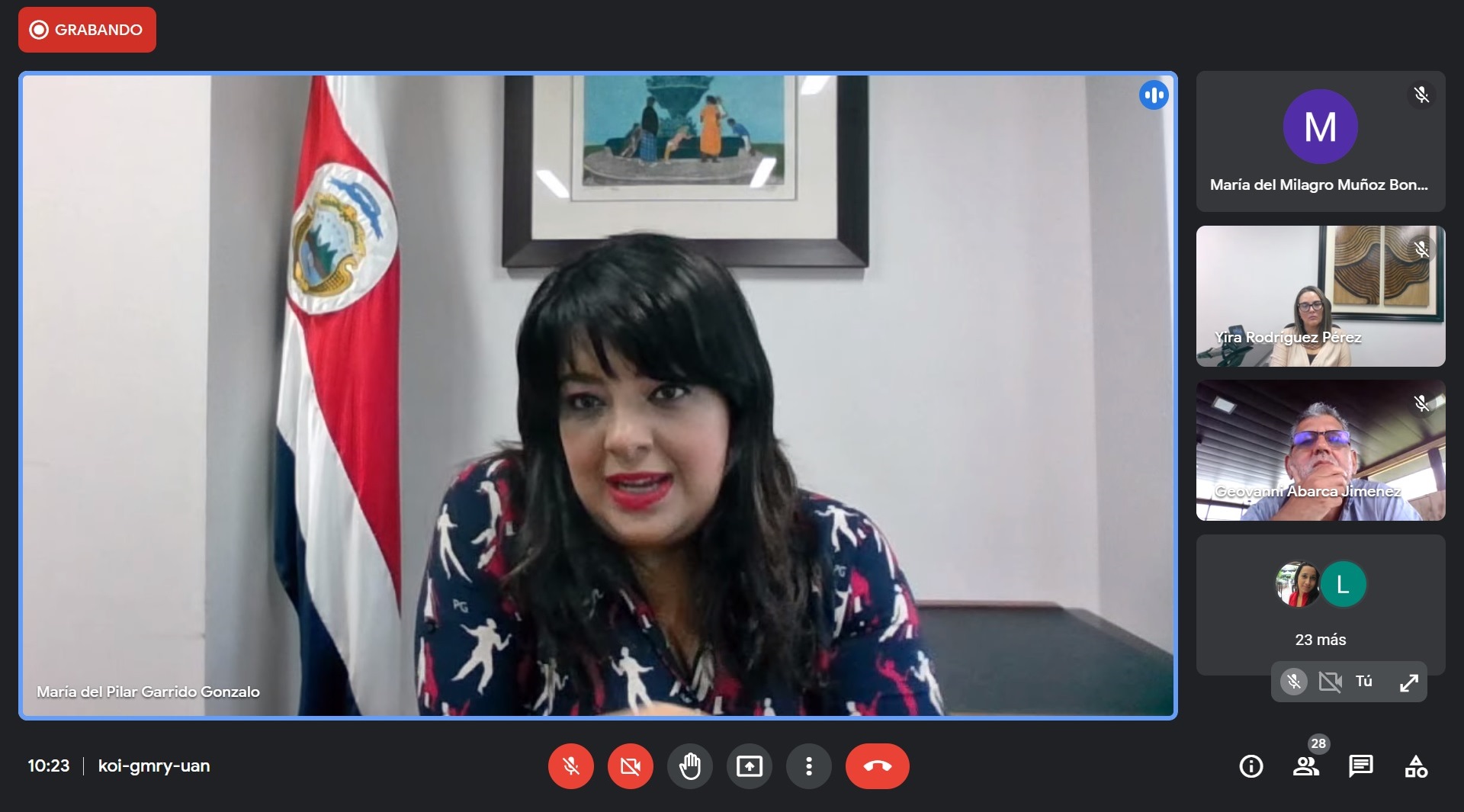 Ministra Pilar Garrido