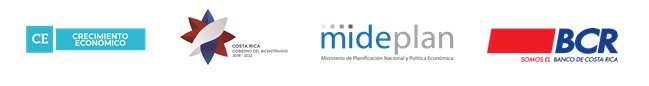 Logos MIDEPLAN, Presidencia y BCR