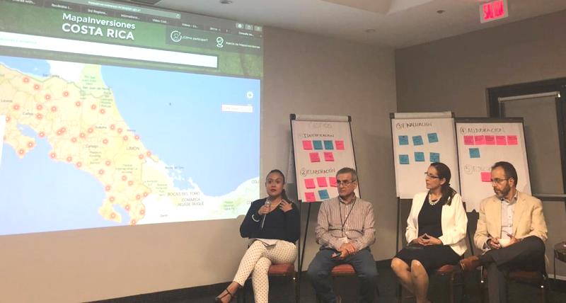 la Unidad de Inversiones Públicas, participó en un panel donde se expuso la experiencia de Costa Rica y los avances del Visor Dinámico MapaInversiones