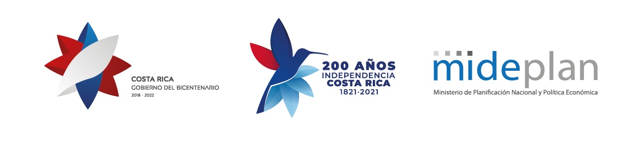 logos presidencia, bicentenario y mideplan