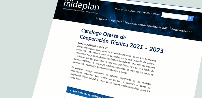 Captura de pantalla de la web donde se aloja el catálogo