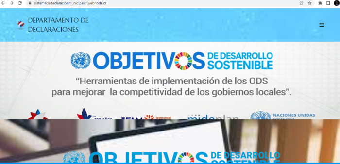 Portada de pagina web fraudulenta