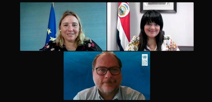 representantes del PNUD, UE  y Mideplan en apertura de presentación del PEN